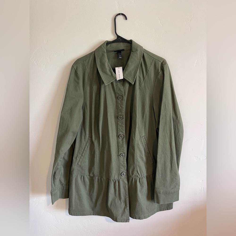 Lane Bryant Utility Jacket in Olive